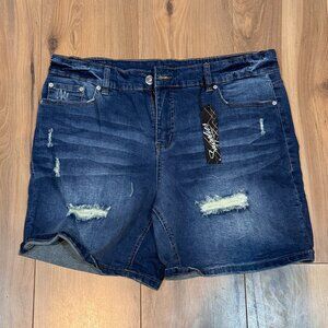NWT Supplies Bermuda Distressed Denim Shorts
